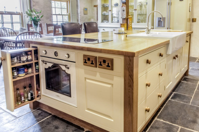 Painted and Oak Kitchen